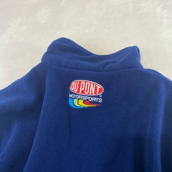 VTG JEFF GORDON DUPONT XL WINNERS CIRCLE PULL OVER FLEECE COLORFUL EMBROIDERED - Picture 7 of 10